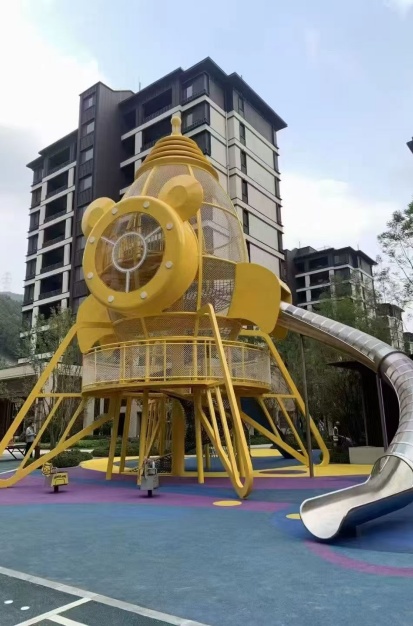 兒童游樂設(shè)施不銹鋼滑梯生產(chǎn)安裝